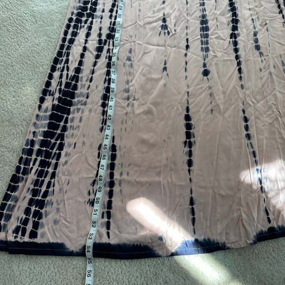J. Jill Pure Jill Pink and Blue Tie Dye Maxi Dress Sleeveless - Womens Sz Medium - Picture 7 of 8